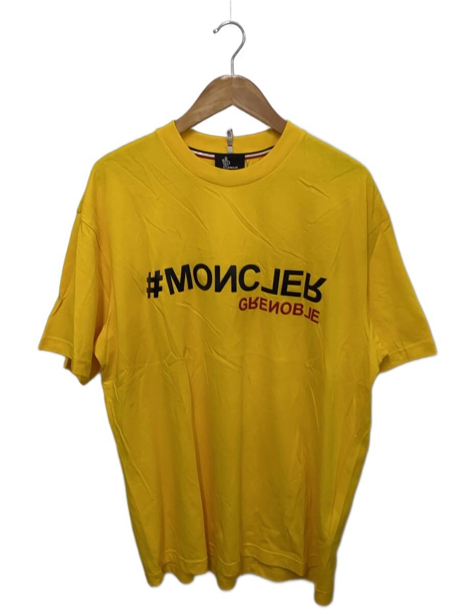 【中古】MONCLER GRENOBLE◆ティーシャツ/XXL/綿織物/YLW【メンズウェア】