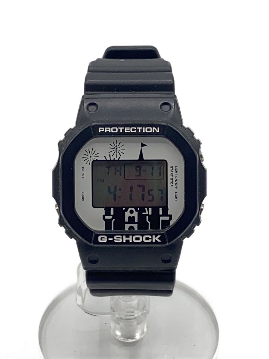 【中古】CASIO◆石英ウオッチ/デジタル/天然ゴム/BLK/DW-5600VT【服飾雑貨他】