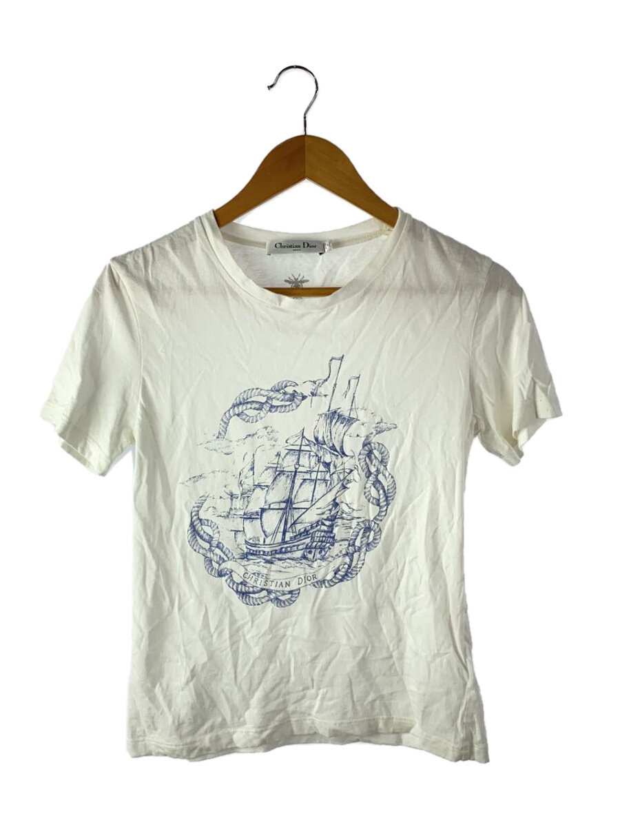 【中古】Christian Dior◆Tシャツ/S/コットン/WHT/313T09A4409//【レディースウェア】|2nd STREET 店
