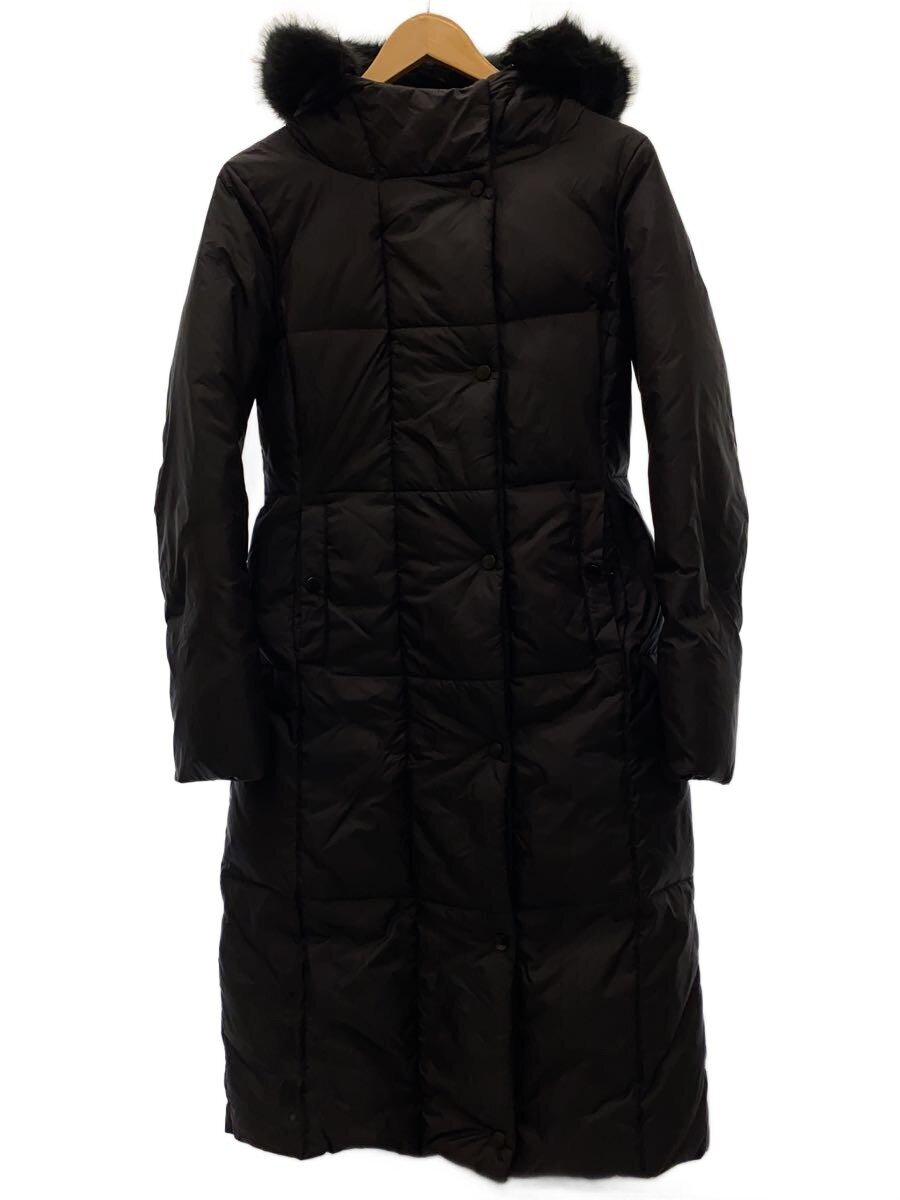 【中古】ZARA◆ロングダウンジャケット/XS/ナイロン/BLK/無地【レディース御召しもの】