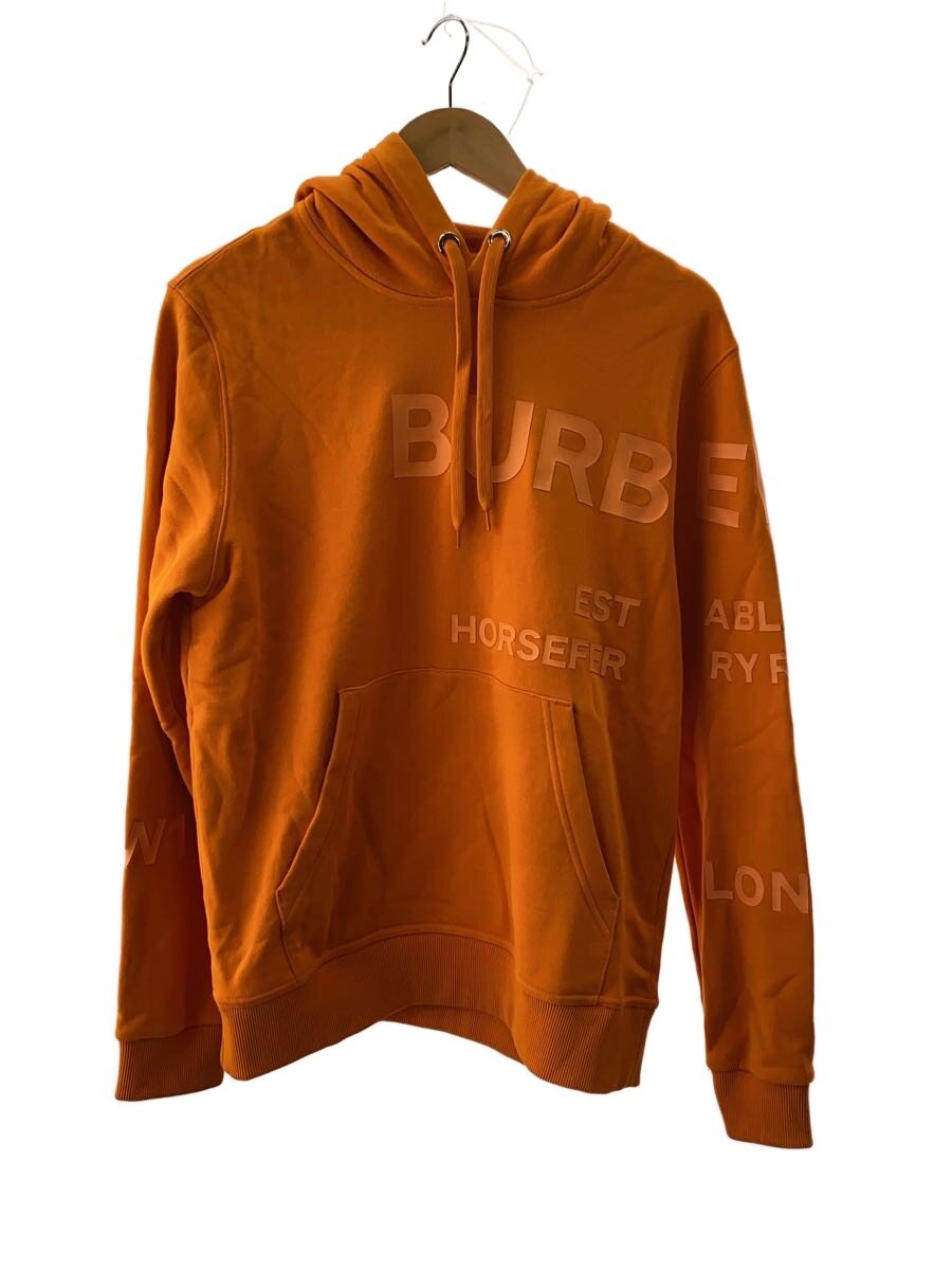 【中古】BURBERRY◆ロゴパーカー/XS/コットン/オレンシ/ホースフェリー//【メンズウェア】|2nd STREET 店