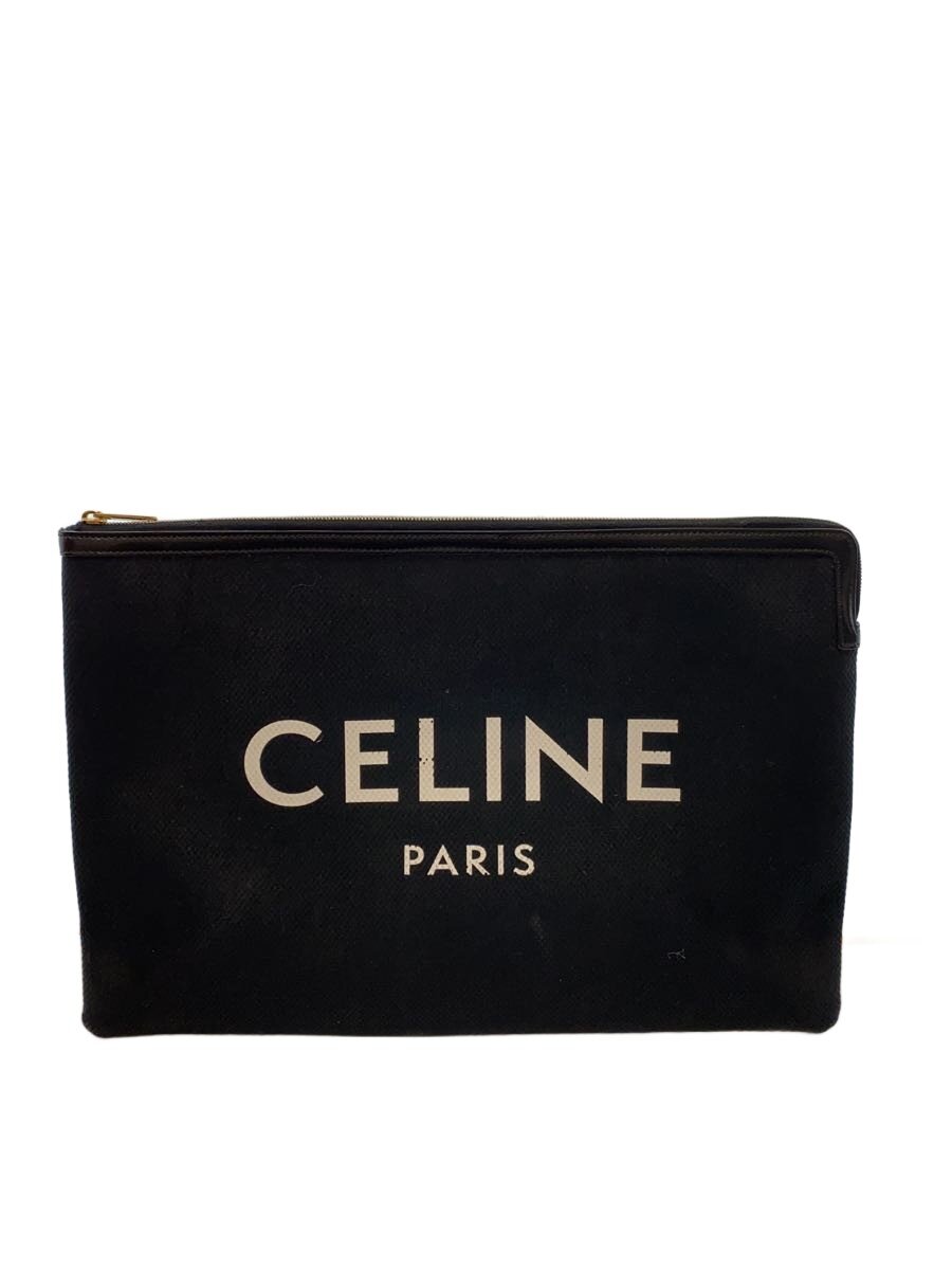 【中古】CELINE◆クラッチバッグ/キャンバス/BLK/large pouch【バッグ】｜2ｎｄ STREET 店