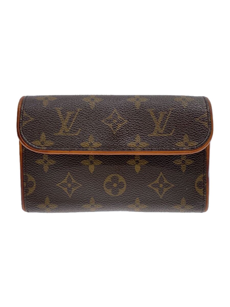 【中古】LOUIS VUITTON◆ポシェット・フロランティーヌ_モノグラム・帆布_BRW/PVC/BRW【御徒面子】