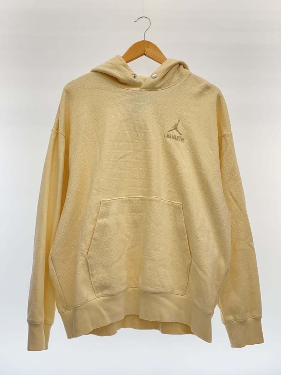 【中古】NIKE◆パーカー/L/綿織物/CRM/無地【メンズウェア】