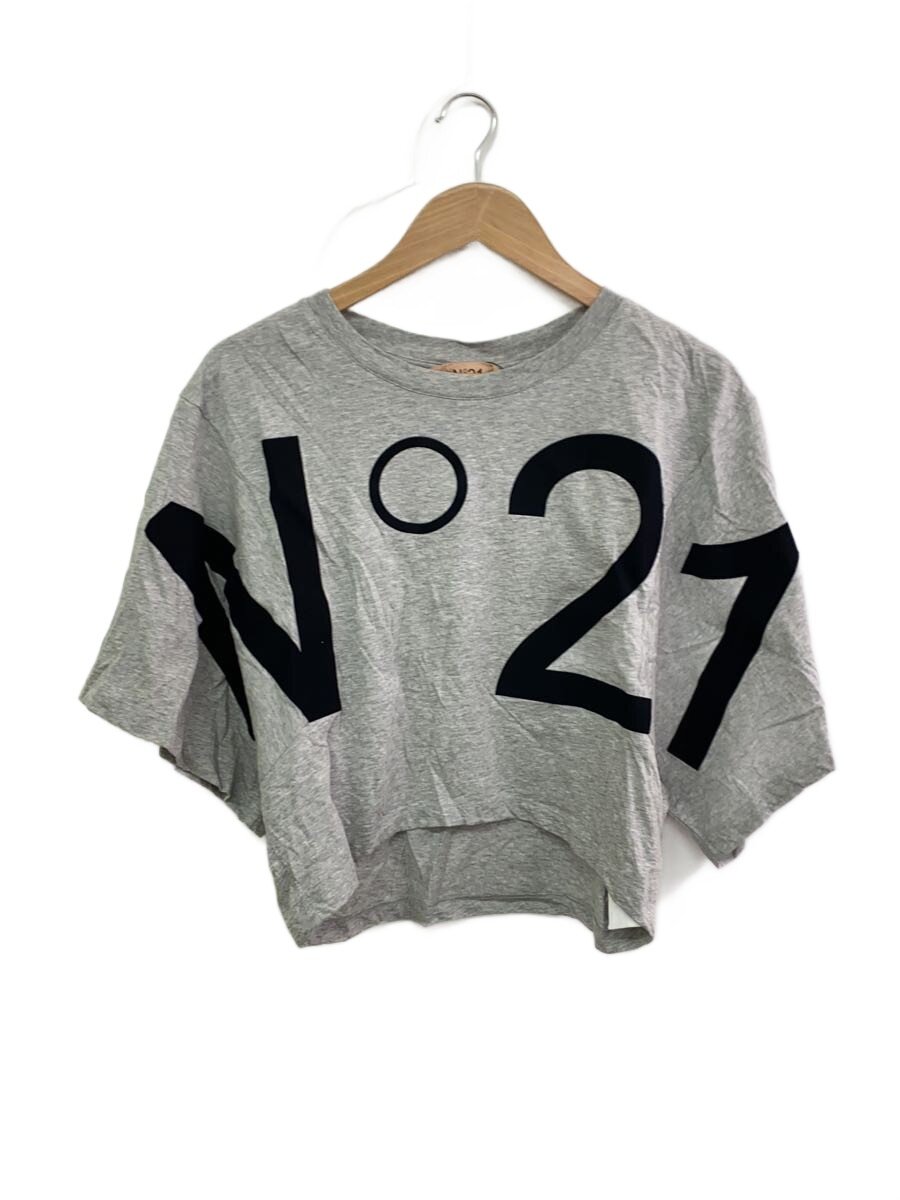 【中古】N21(numero ventuno)◆ティーシャツ/S/綿織物/GRY/25S-F101-6328【レディース御召しもの】