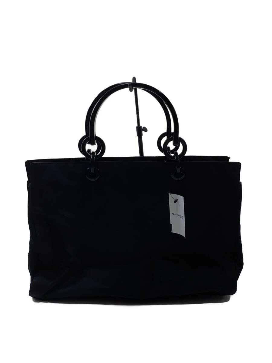 【中古】PRADA◆ハンドバック/ナイロン/BLK/無地/鞄/黒いこと/黒/【御徒面子】