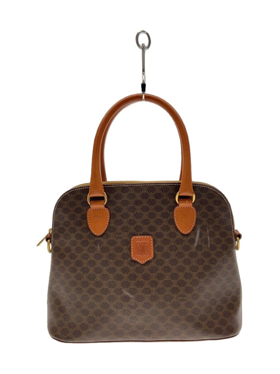 【中古】CELINE◆ハンドバック/--/BRW/総柄【御徒面子】