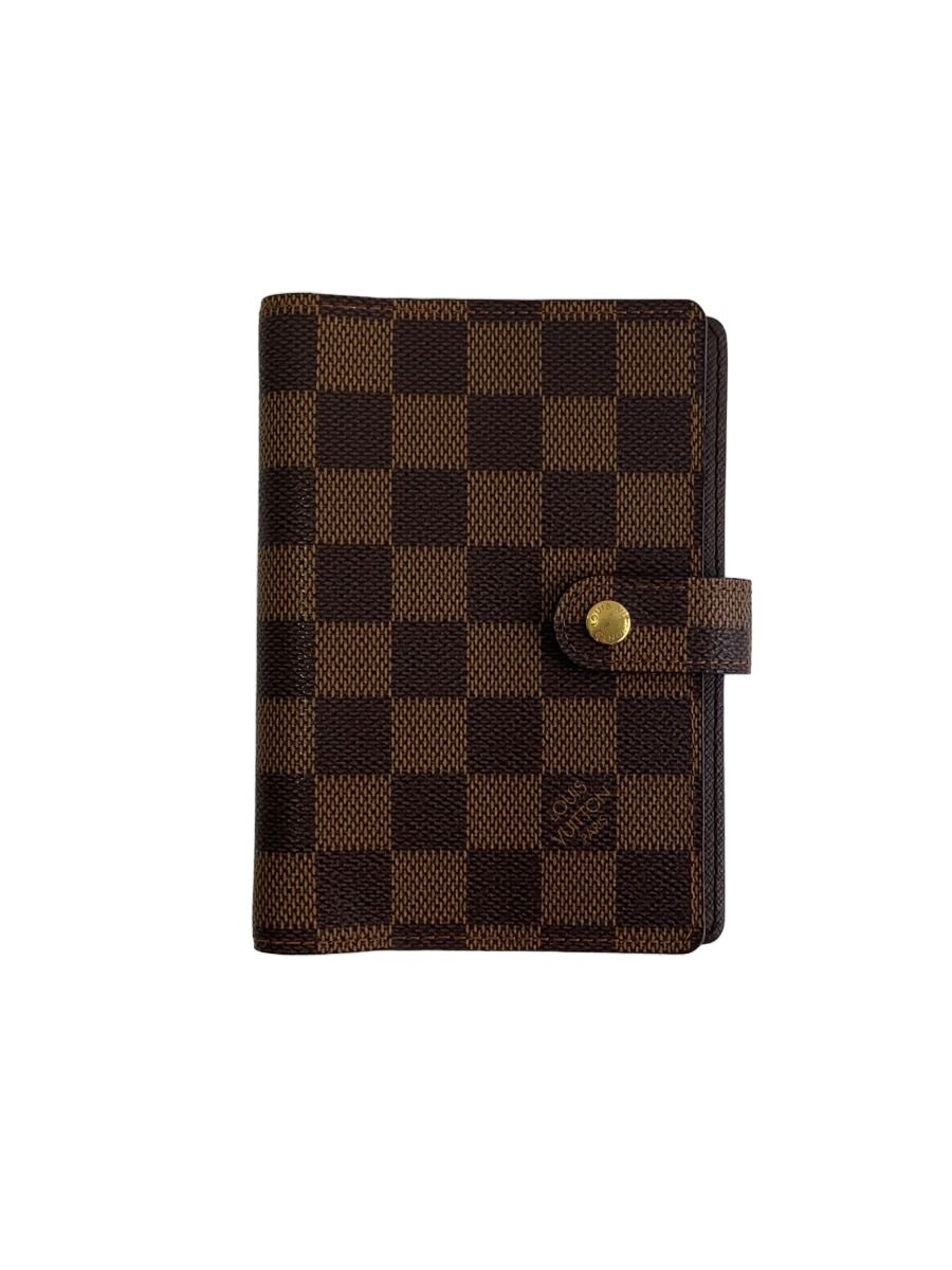 【中古】LOUIS VUITTON◆会議事項PM/ダミエ・エベヌ/赤銅色/レディース【服飾雑貨他】