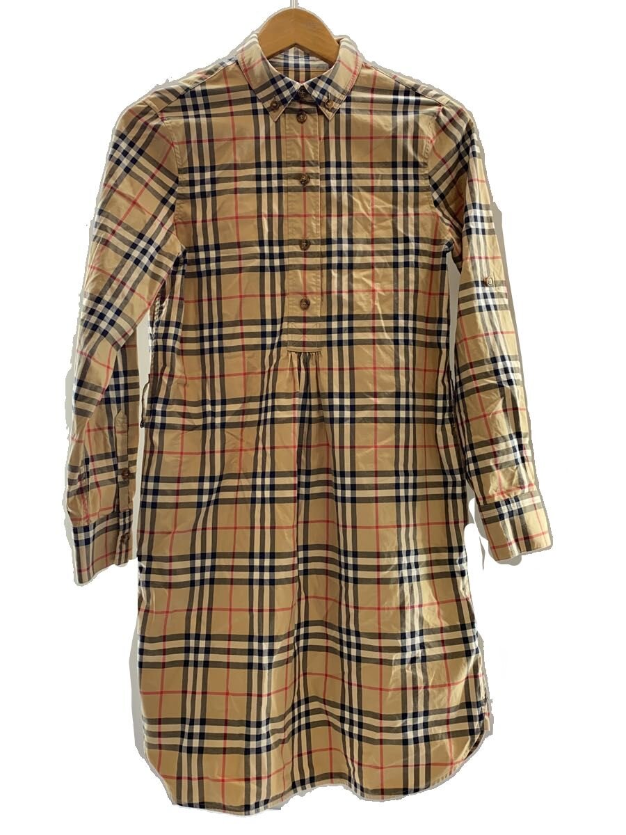 【中古】BURBERRY LONDON◆長袖衣裳/34/綿織物/CML/照合のしるし/8024585/ノバチェック【レディース御召しもの】