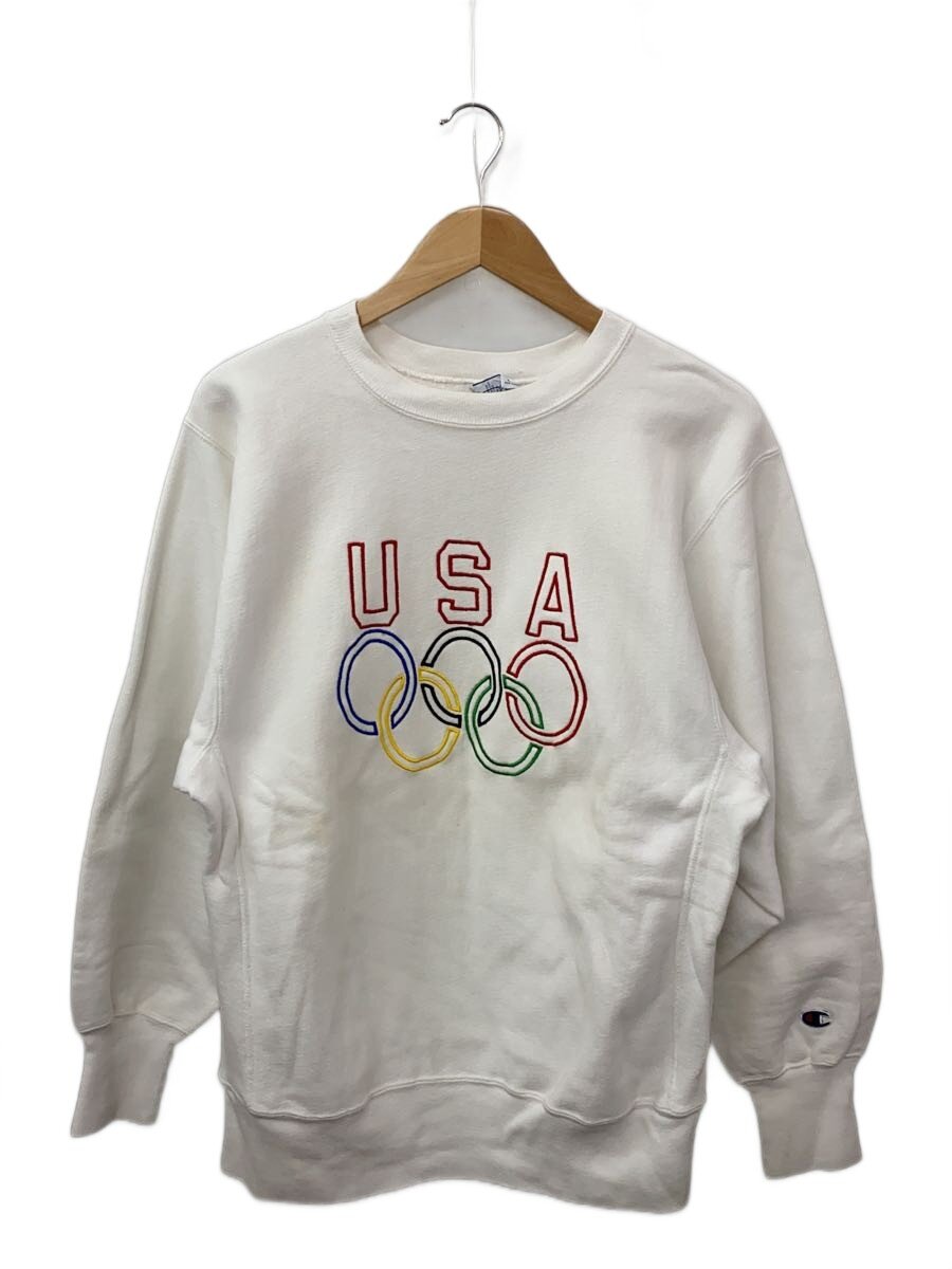 【中古】Champion◆汗水/L/綿織物/WHT【メンズウェア】