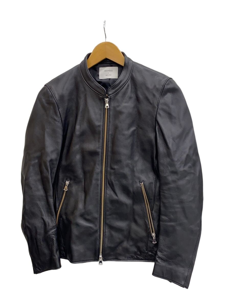 【中古】STUDIOUS◆レザージャケット・ブルゾン/1/羊革/BLK/107352001【メンズウェア】｜2ｎｄ STREET 店