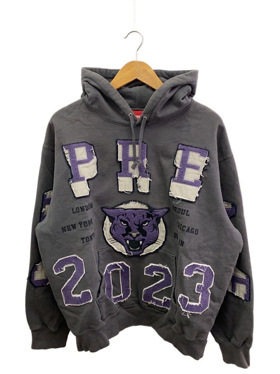 【中古】Supreme◆23FW/Washed Panther Hooded Sweatshirt/パーカー/M/綿織物/GRY【メンズウェア】
