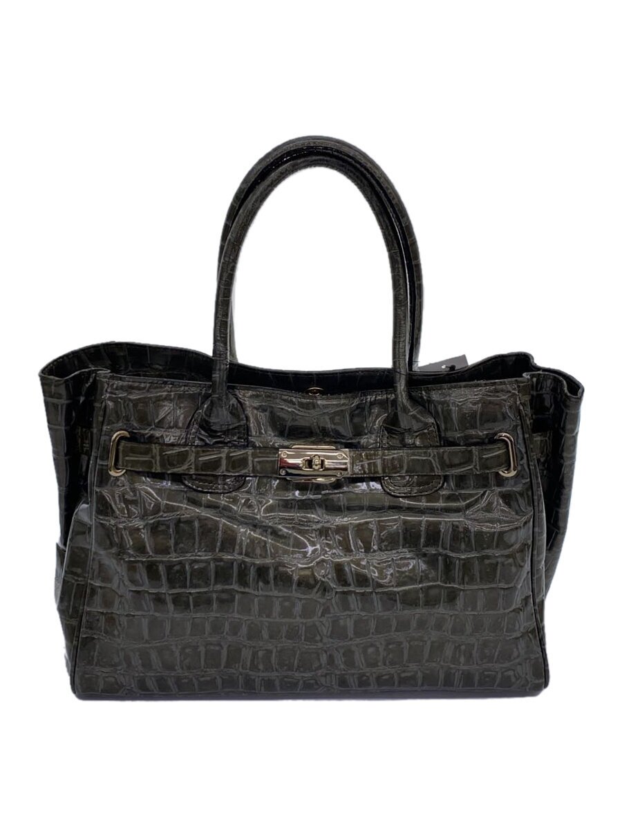 【中古】VIOLAd’ORO◆ハンドバック/--/GRY【御徒面子】