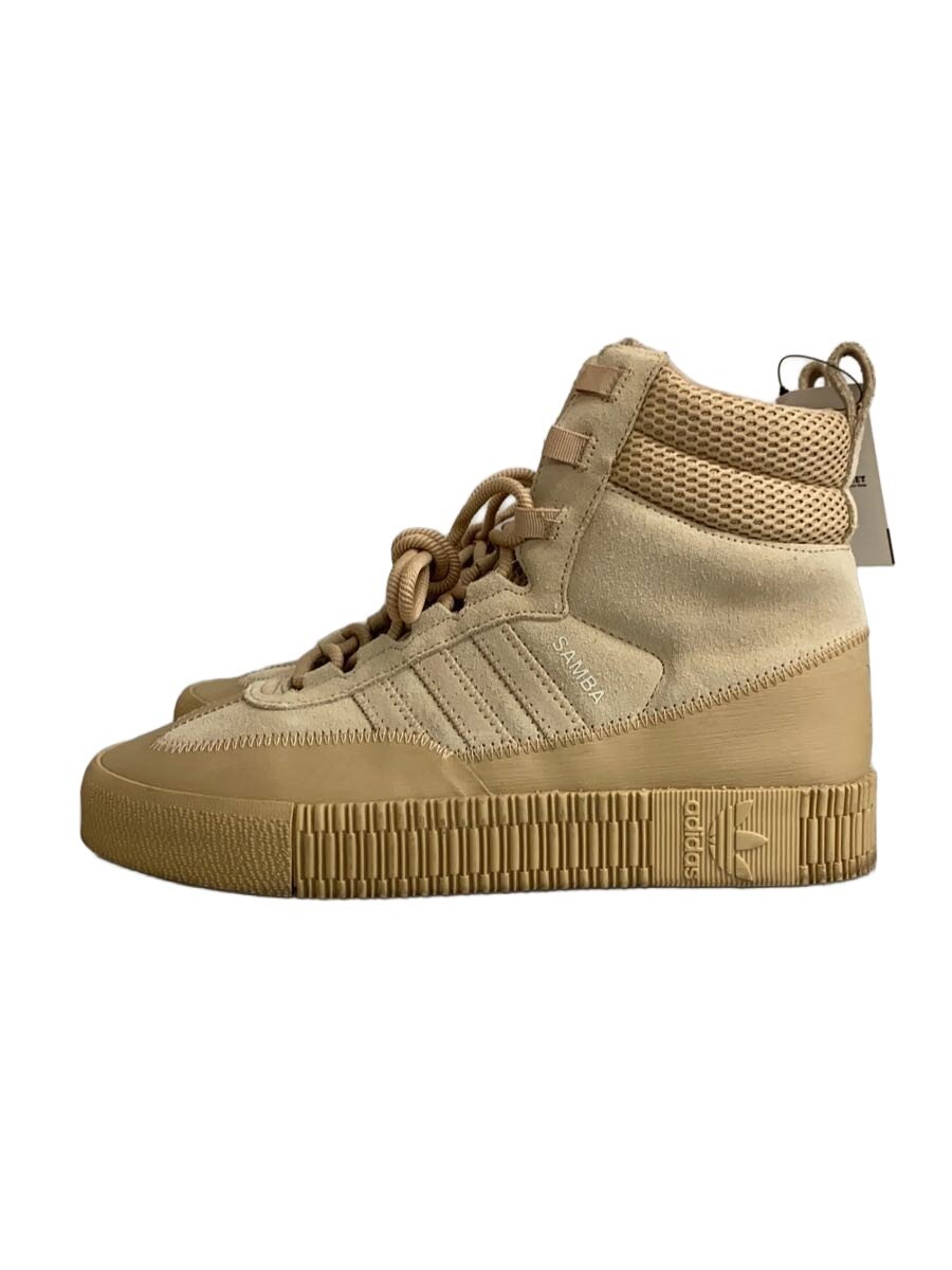 【中古】adidas◆SAMBA BOOTS_サンバ ブーツ/26.5糎/BEG【シューズ】
