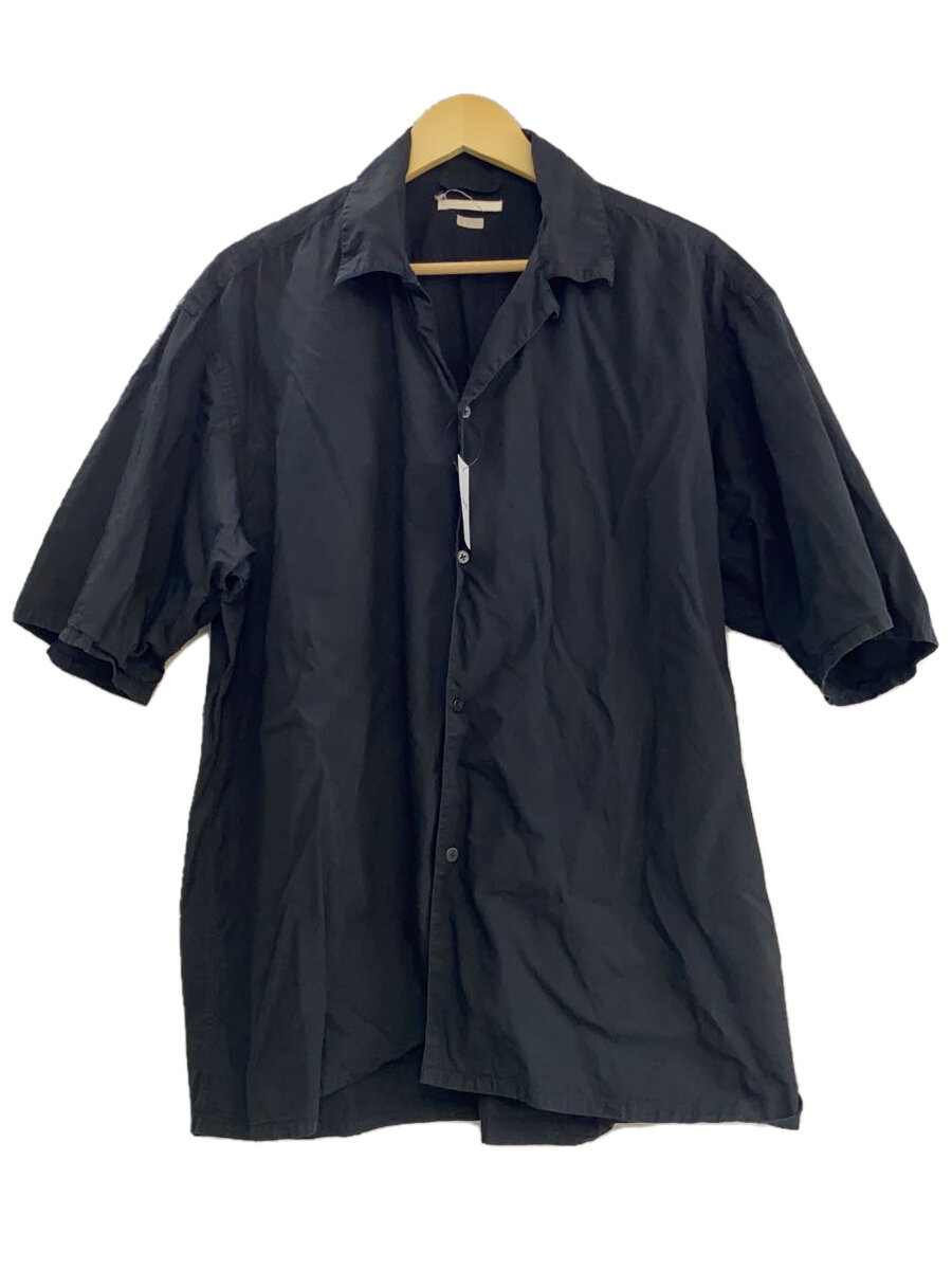【中古】BLURHMS◆Chambray Open-collar Shirt/半袖プルオーバー/4/綿織物/BLK/? NULL ?【メンズウェア】