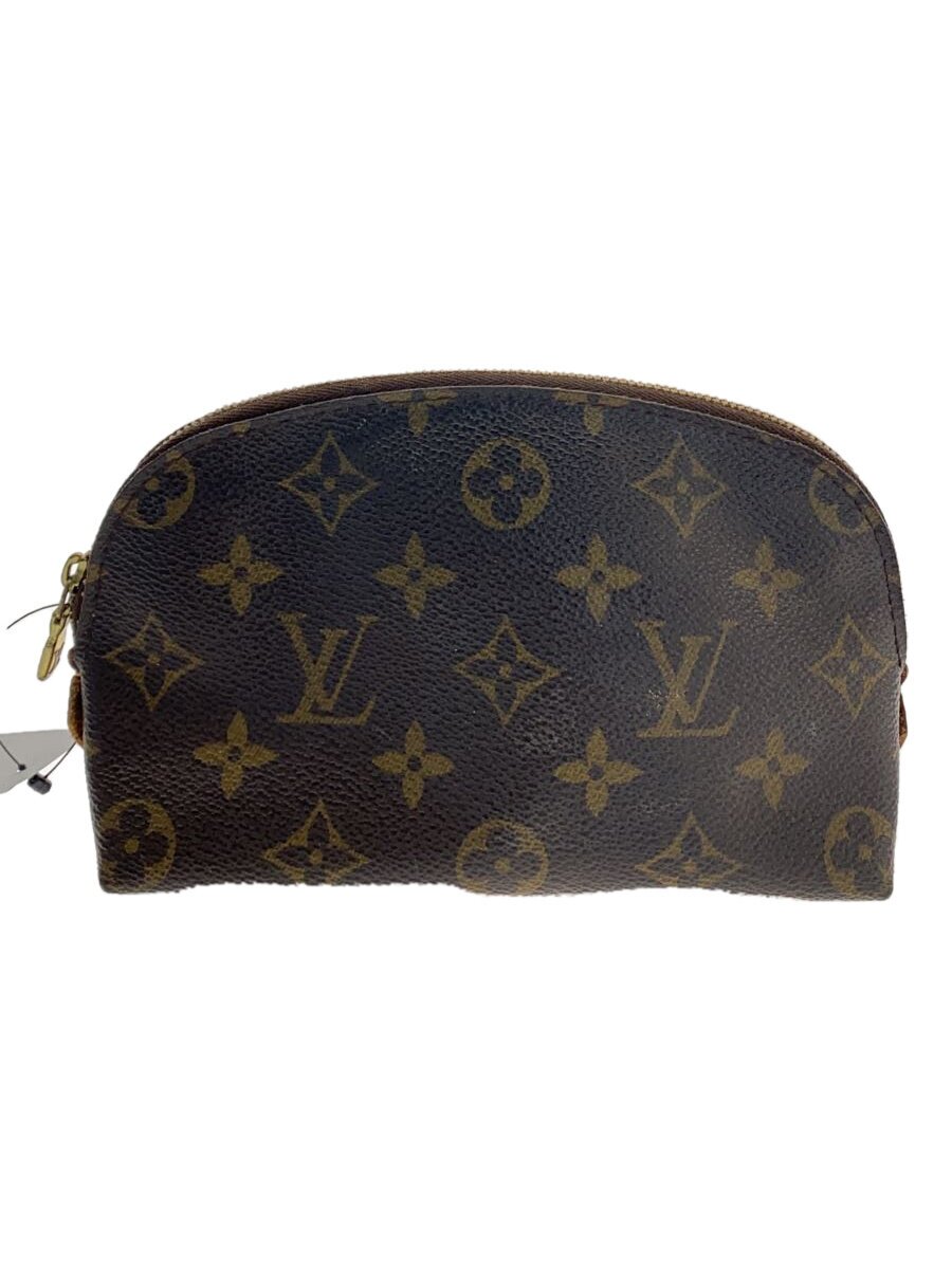 【中古】LOUIS VUITTON◆ポシェット・コスメティックMM_モノグラム・帆布_BRW/なめし革/BRW/モノグラム【御徒面子】