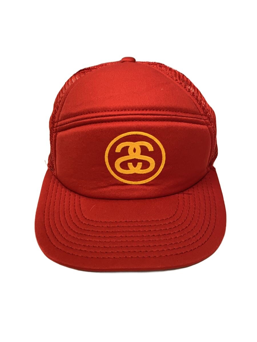 【中古】STUSSY◆旗がしら/--/ポリエステル/RED/無地/メンズ【服飾雑貨他】