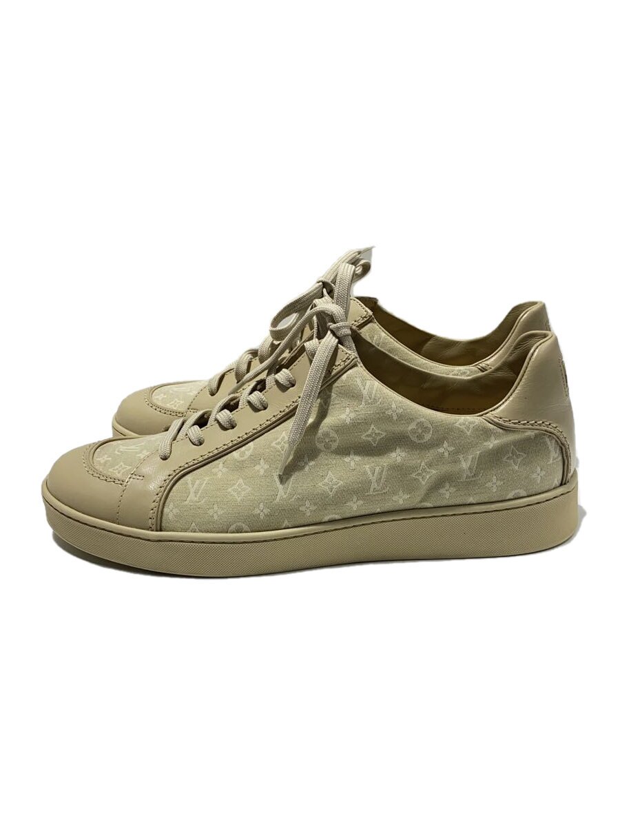 【中古】LOUIS VUITTON◆ローカットスニーカー/US8/BEG【シューズ】