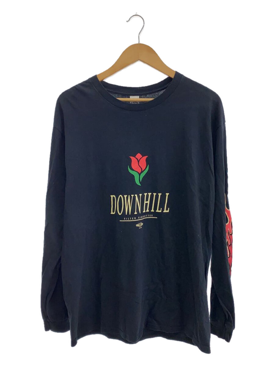 【中古】CHALLENGER◆Down Hill/長袖プルオーバー/L/ローズ/BLK/捩りロゴタイプ//【メンズウェア】