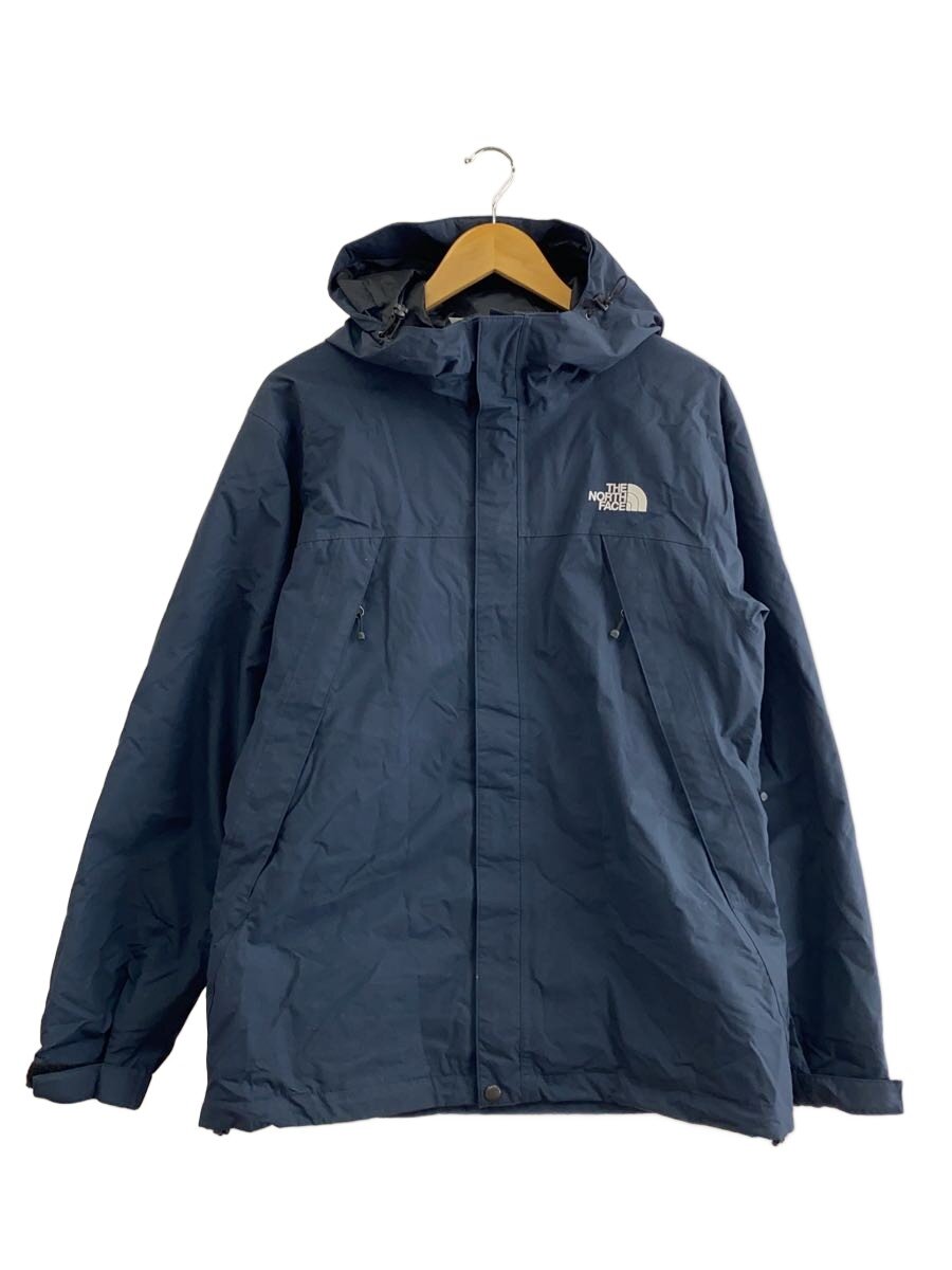 【中古】THE NORTH FACE◆SCOOP JACKET_スコップ上衣/L/ナイロン/NVY/無地//【メンズウェア】