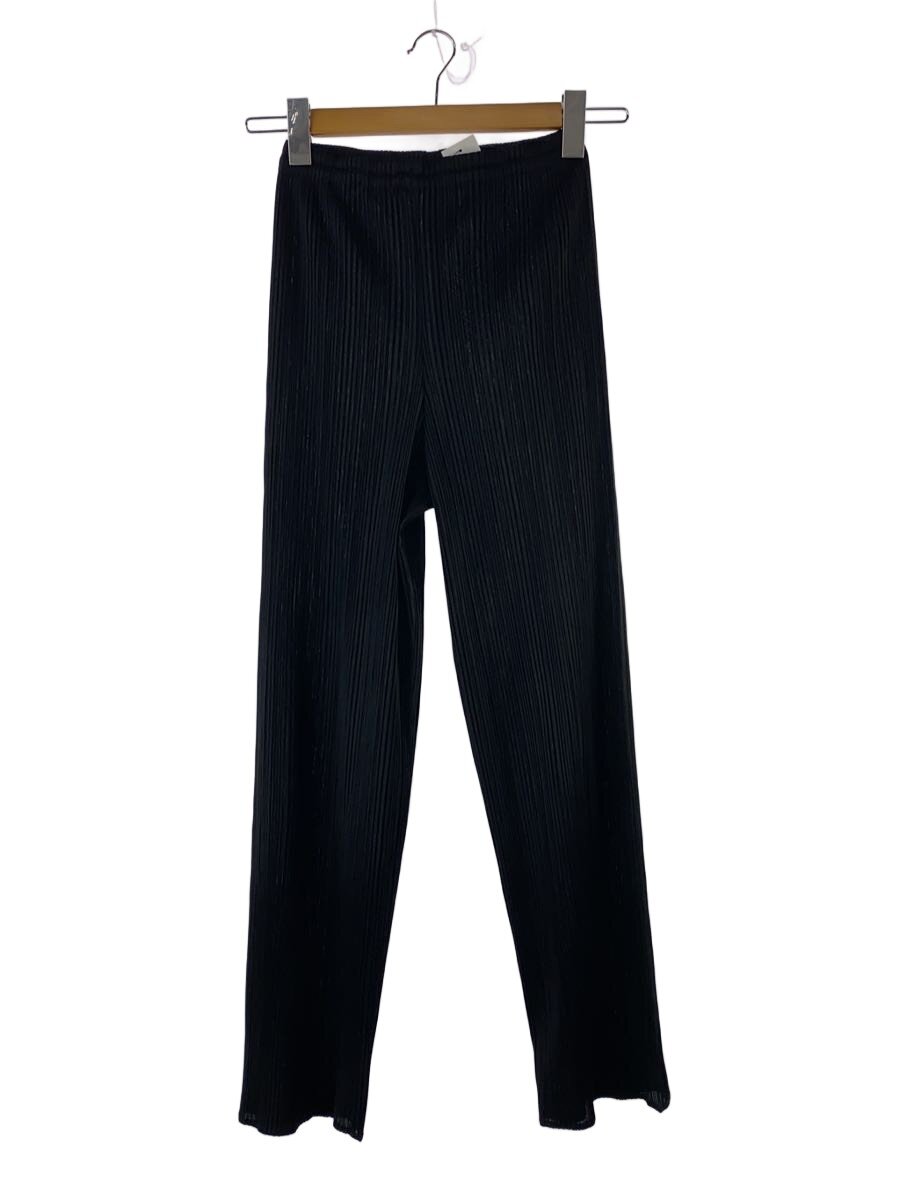【中古】PLEATS PLEASE ISSEY MIYAKE◆ストレートパンツ/2/ポリエステル/BLK/PP04-JF609【レディースウェア】｜2ｎｄ STREET 店