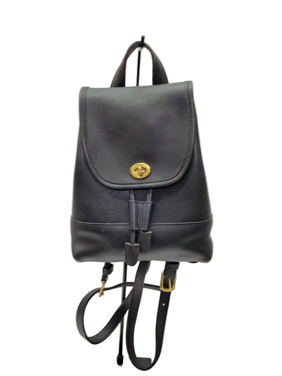 【中古】COACH◆リュック_ブラック/レザー/BLK//【バッグ】｜2ｎｄ STREET 店