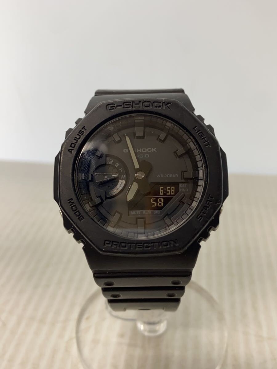 【中古】CASIO◆石英ウオッチ・G-SHOCK/デジアナ/BLK/BLK【服飾雑貨他】