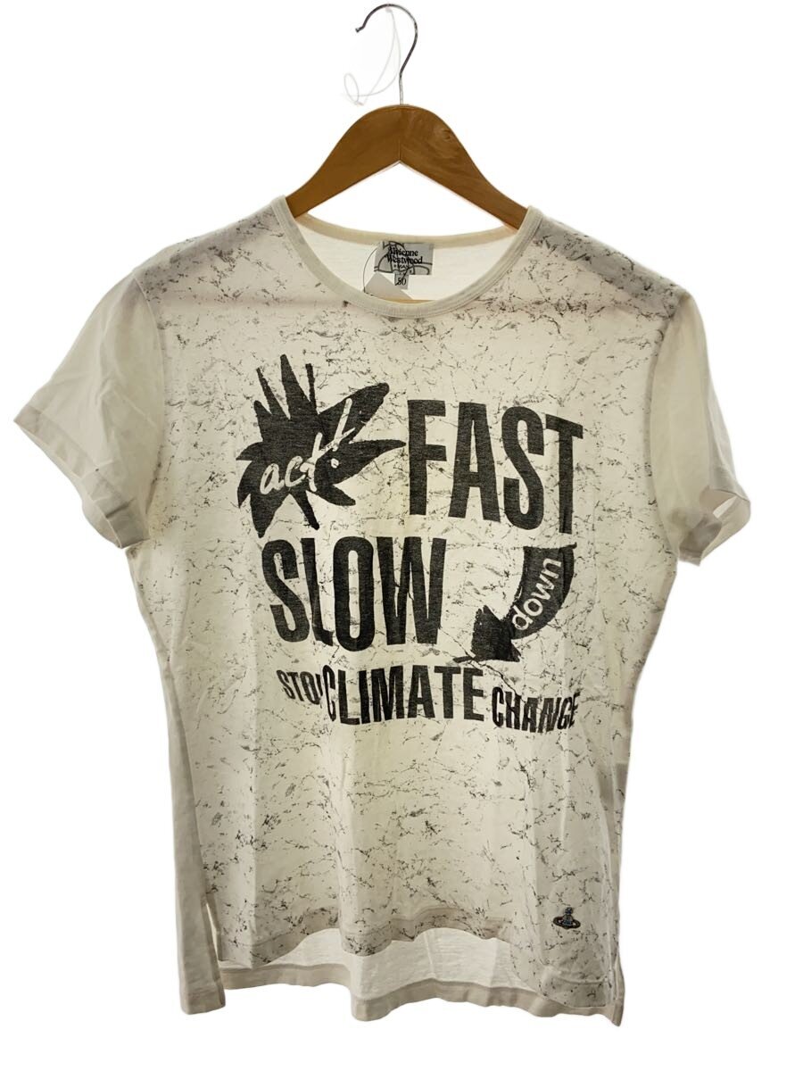 【中古】Vivienne Westwood MAN◆y2k/プルオーバー/50/綿織物/WHT/総柄/4945-8601//【メンズウェア】