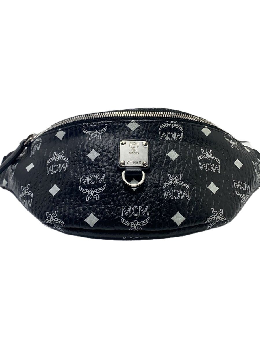 【中古】MCM◆胴締め御徒面子/酉の方角御徒面子/なめし革/BLK/11281904【御徒面子】