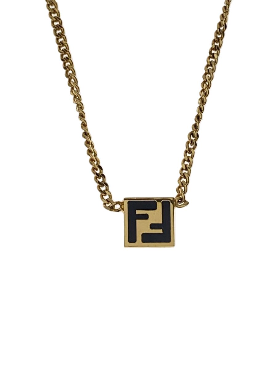 【中古】FENDI◆頸飾り/メッキ/ゴールド/いの一番有/メンズ【服飾雑貨他】