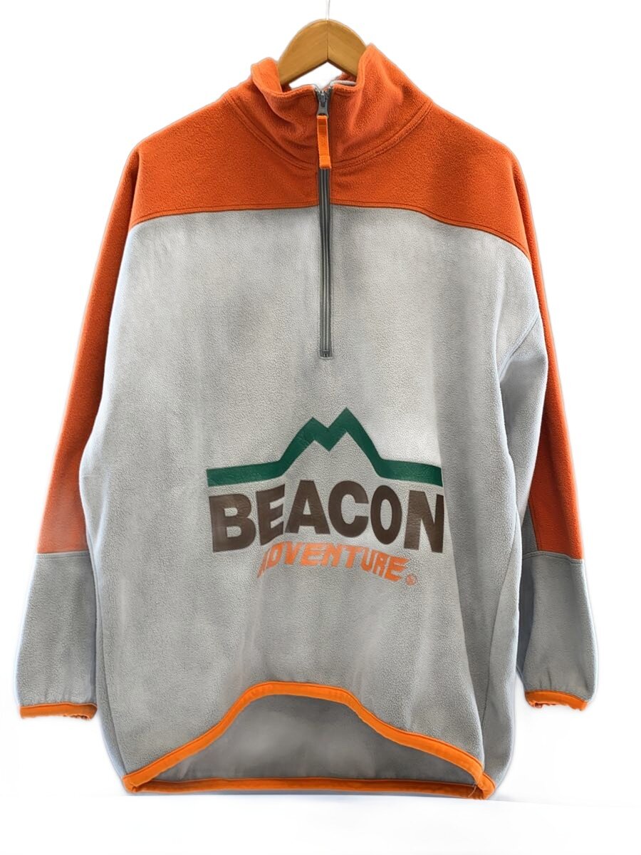 【中古】kolor / BEACON◆ハーフジップ/23AW/フリースジャケット/2/ポリエステル/GRY/23WBM-T08237【メンズウェア】