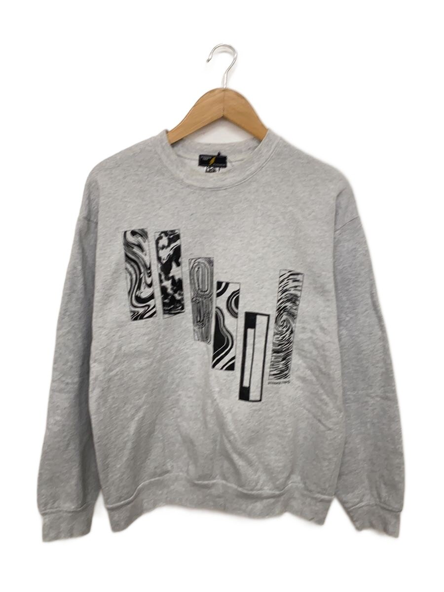【中古】STRANGE TRIP◆流汗/M/綿織物/GRY/USA製/HANAHUDA CREW SWEAT【メンズウェア】