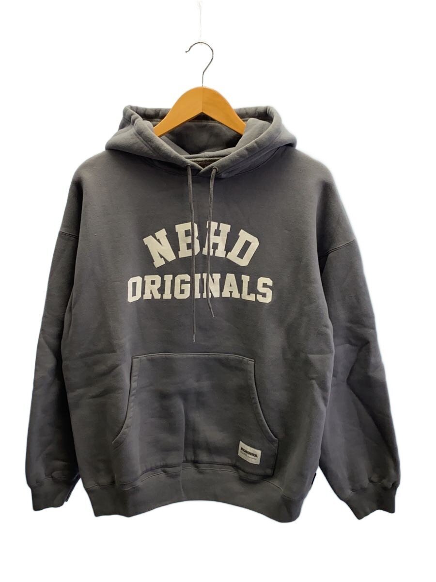 【中古】NEIGHBORHOOD◆BASIC SWEAT HOODIE LS/パーカー/L/コットン/GRY/グレー/242uwnh-csm02//【メンズウェア】|2nd STREET 店