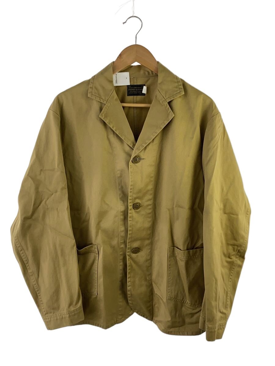 【中古】TROPHY CLOTHING◆押しかぶせるオール/40/綿織物/BEG【メンズウェア】