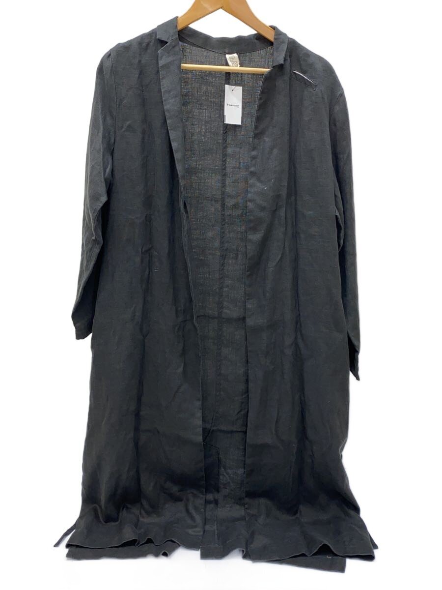 【中古】YAA!!/厚地の外套/--/リネン/BLK【レディース御召しもの】