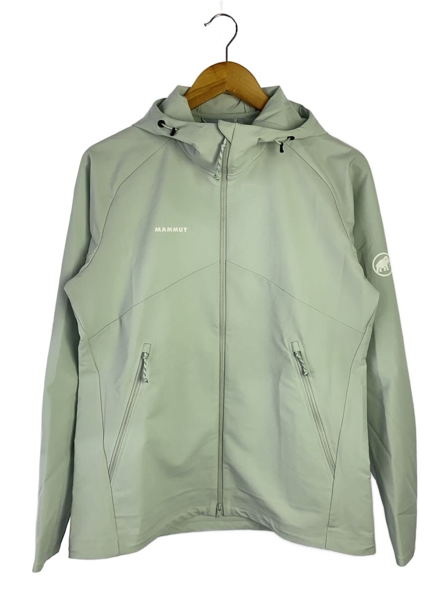 【中古】MAMMUT◆マクン2.0ソフトシェルフーデットジャケット/XL/ポリエステル/GRN/1011-00802【レディース御召しもの】