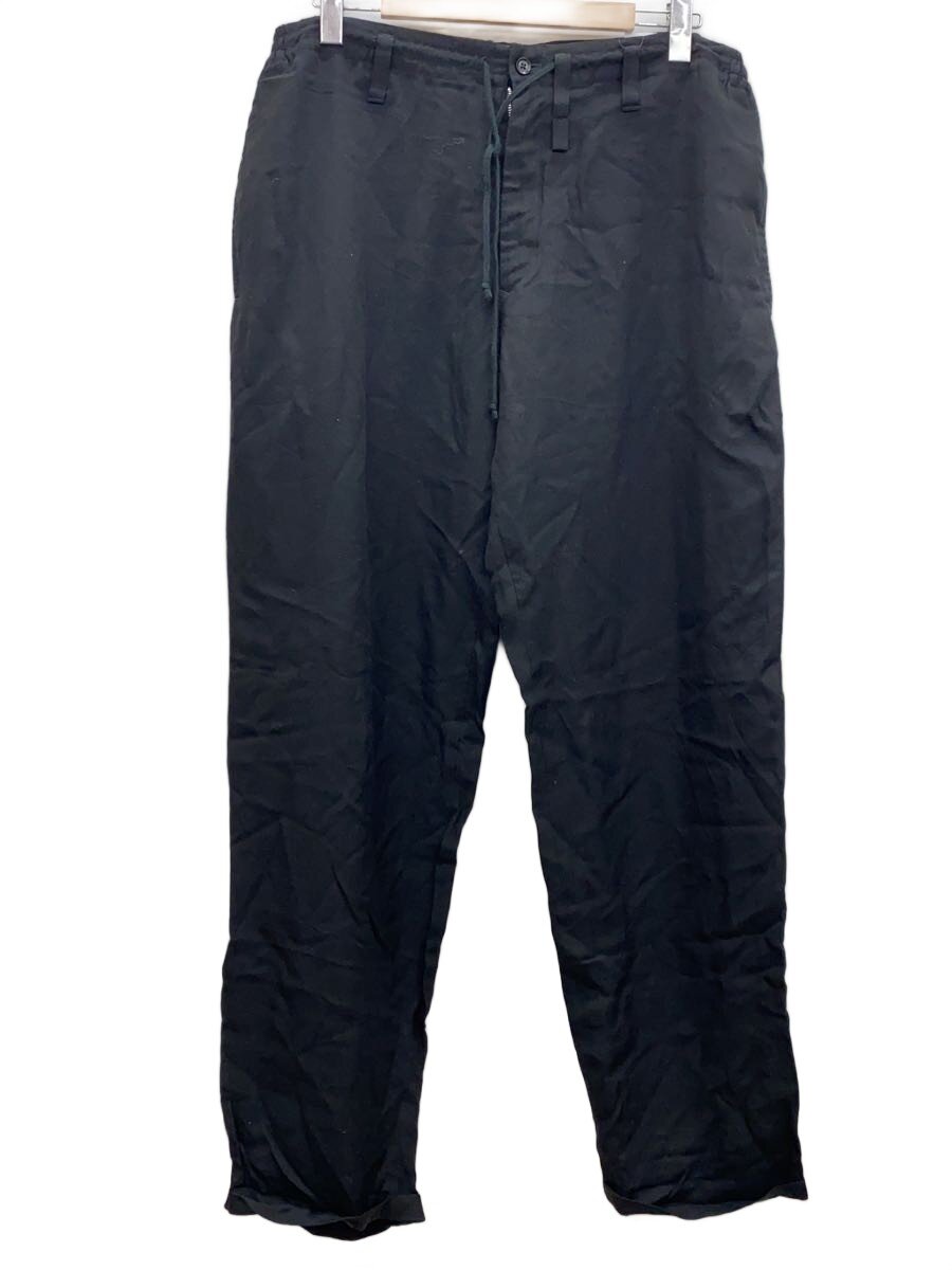【中古】yohji yamamoto POUR HOMME◆下つ方/2/人絹/BLK/HJ-P04-209【メンズウェア】