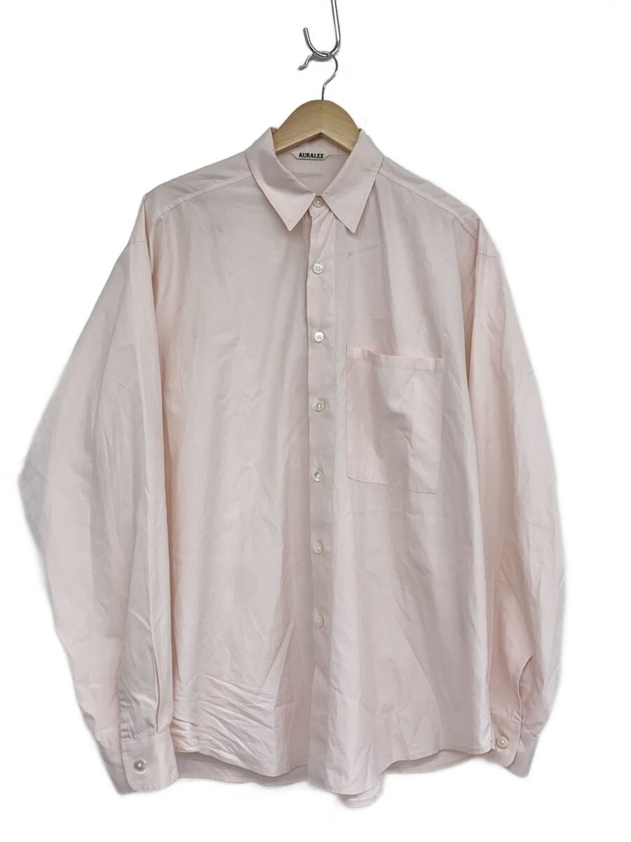 【中古】AURALEE◆長袖シャツ/5/コットン/PNK/無地/A23AS02TN/? NULL ?【メンズウェア】｜2ｎｄ STREET 店