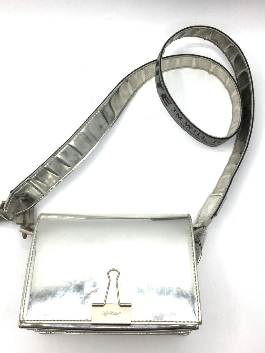 Off-Whiteシルバーショルダーバックoo84 楽天市場】極美品 OFF-WHITE オフホワイト ショルダーバッグ