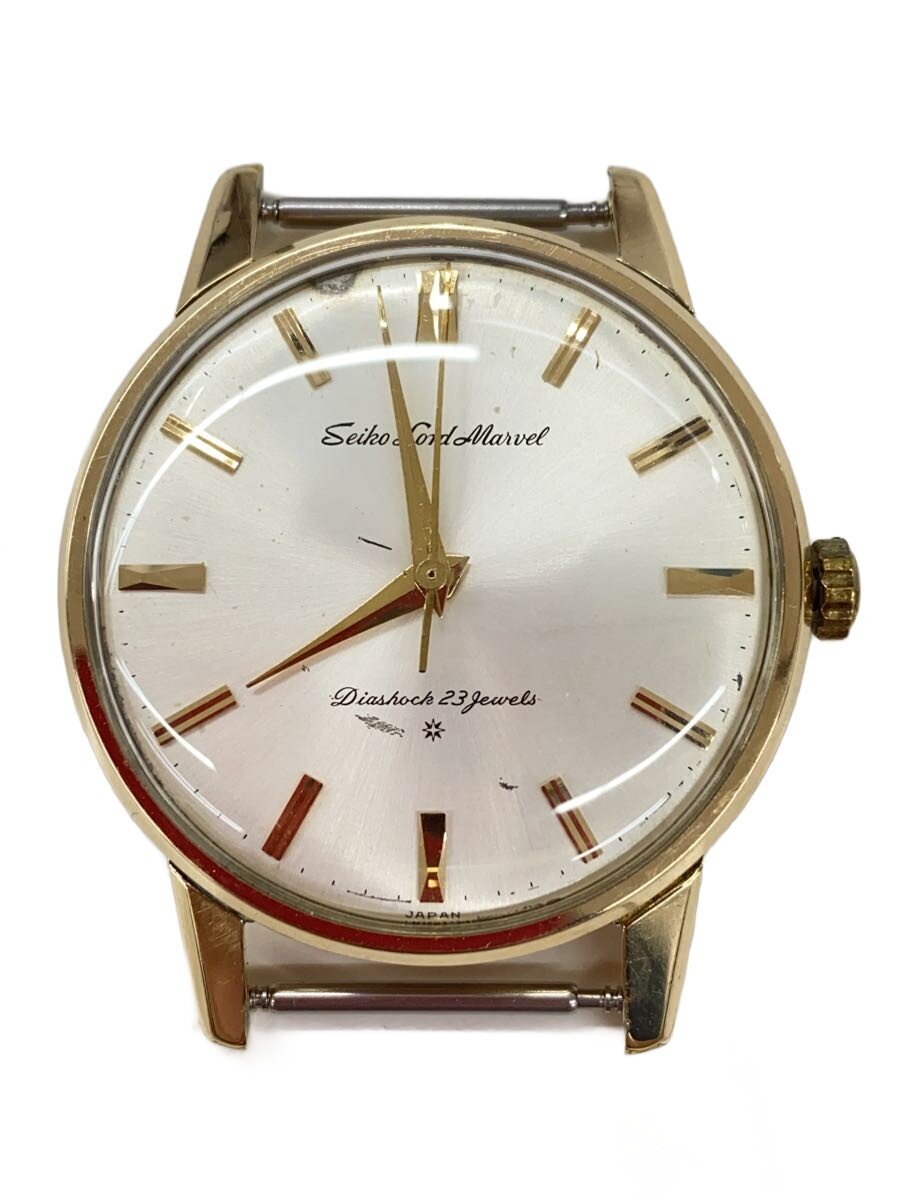 【中古】SEIKO◆ロードマーベル/5740-1990/SD文字記号盤/14KGF【服飾雑貨他】