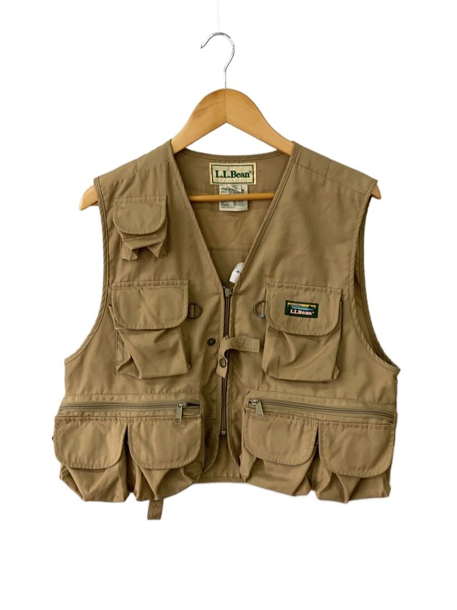 【中古】L.L.Bean◆Old Mountain Tag fishing Vest/より良い/S/BEG//【メンズウェア】
