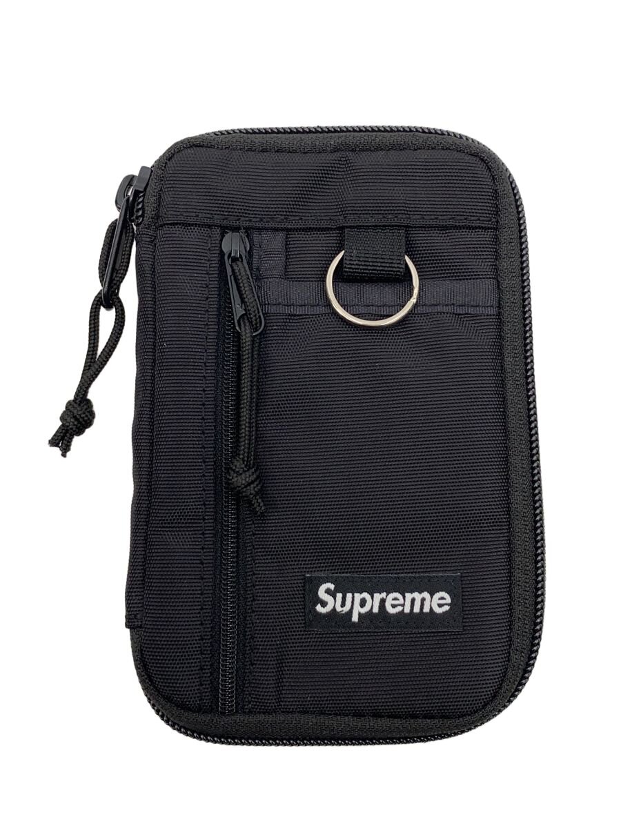 【中古】Supreme◆マルチ合切袋/通り手形入れもの/ナイロン/BLK/無地【御徒面子】