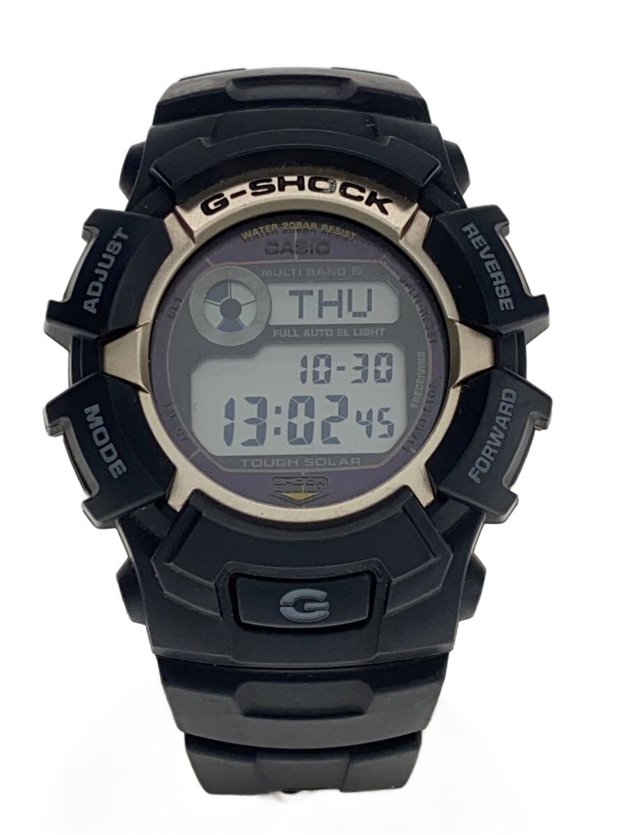 【中古】CASIO◆ソーラーウオッチ_G-SHOCK/デジタル/BLK【服飾雑貨他】