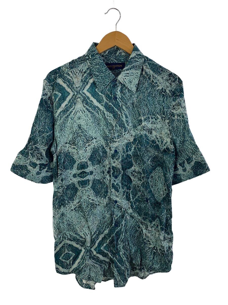 【中古】LOUIS VUITTON◆半袖ティーシャツ/M/人絹/BLU/RM212 FS1 HLS72W//【メンズウェア】