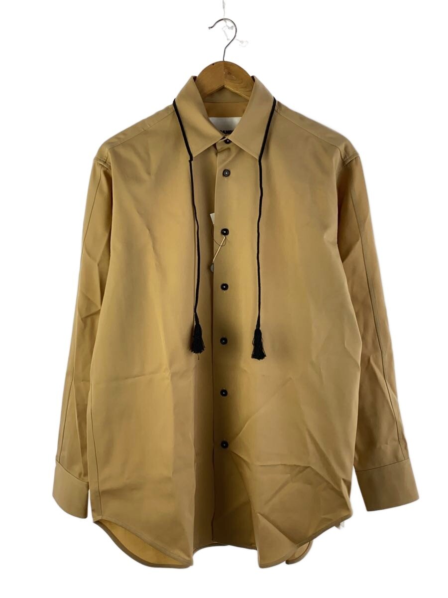 【中古】JIL SANDER◆長袖プルオーバー/38/羊毛/BEG/JSMQ740126//【メンズウェア】