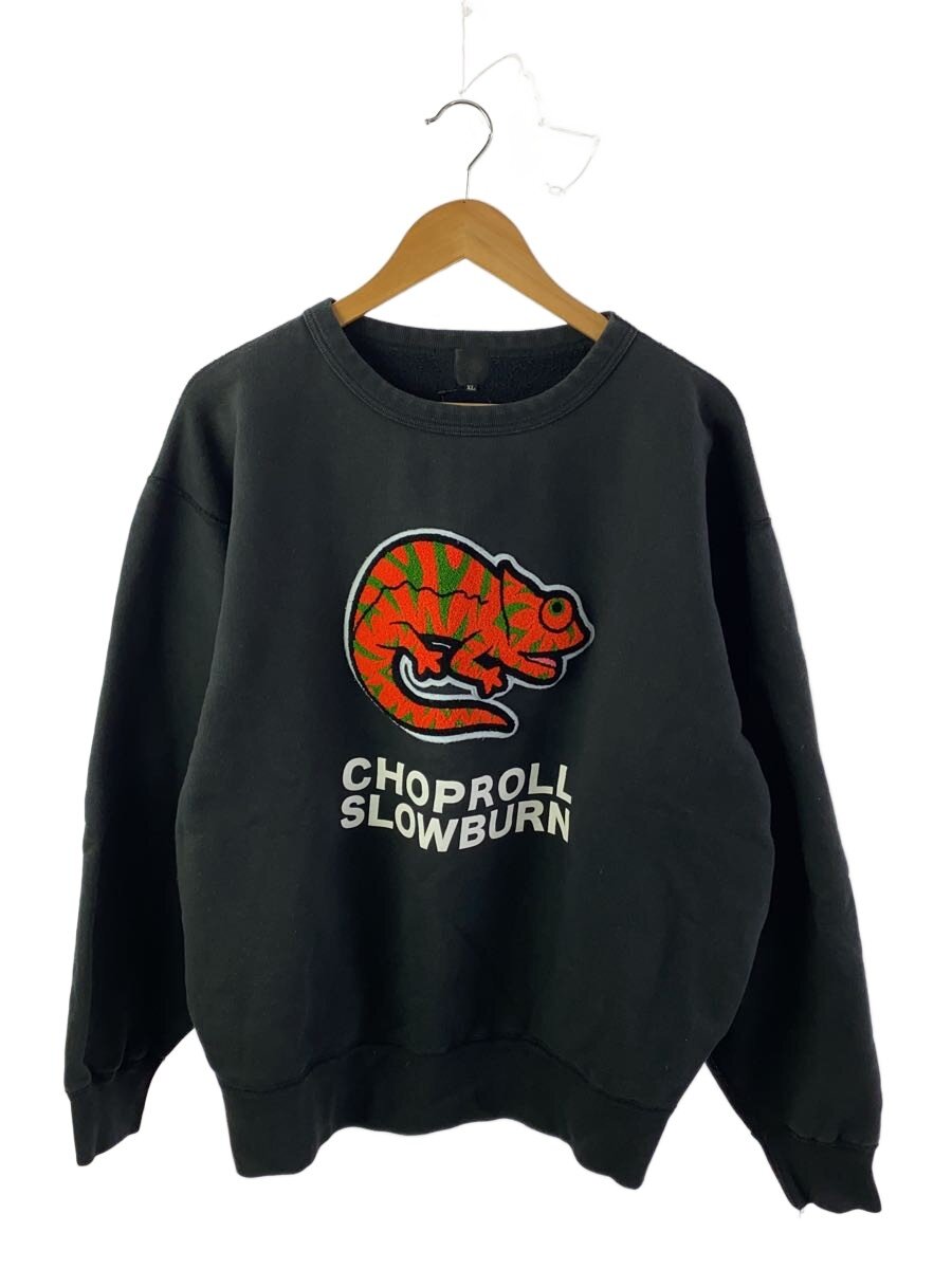 【中古】KICKSLAB/汗水/XL/綿織物/BLK/chameleon crew neck swatshirt【メンズウェア】