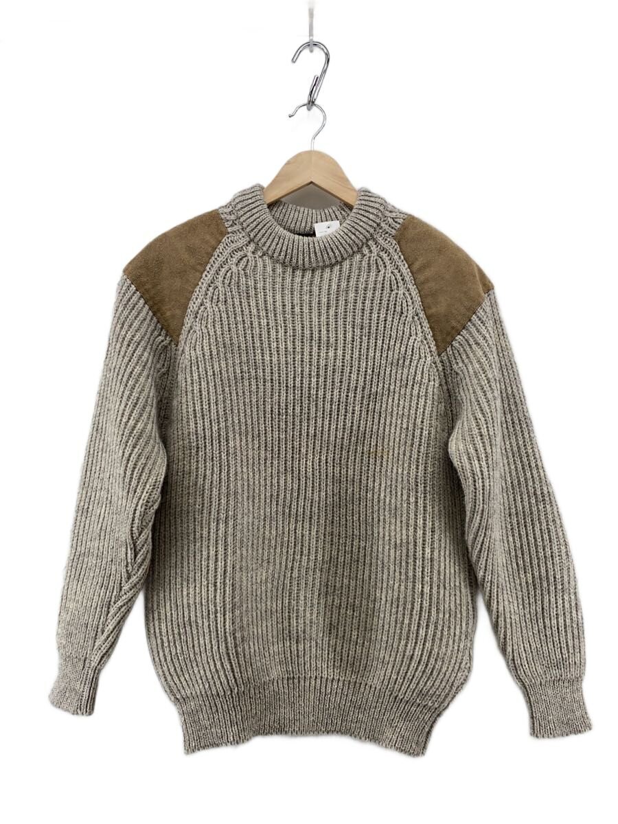 【中古】WOOLYBACK/編み物・ティーシャツ(朦朦たる)/--/羊毛/CRM【メンズウェア】