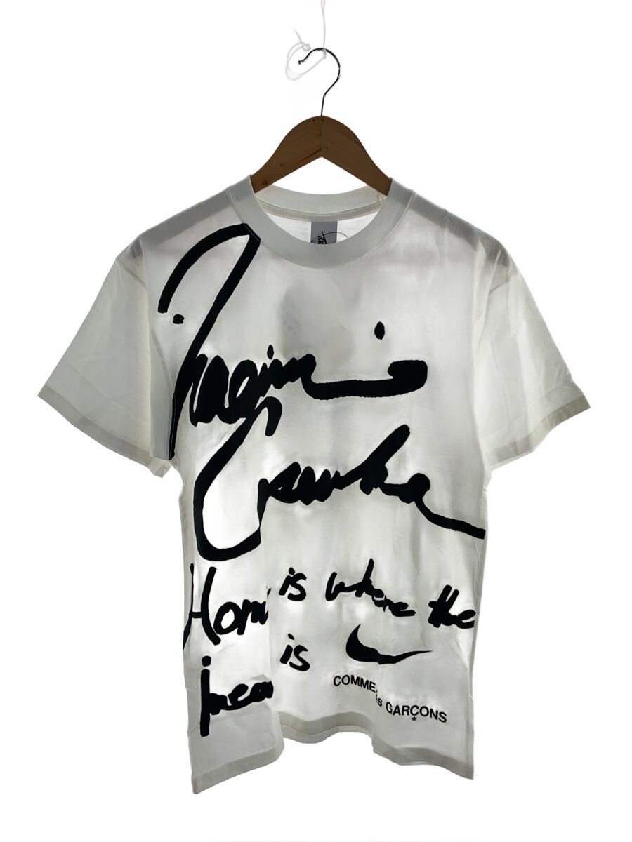 【中古】COMME des GARCONS HOMME◆プルオーバー/S/綿織物/WHT/総柄【メンズウェア】
