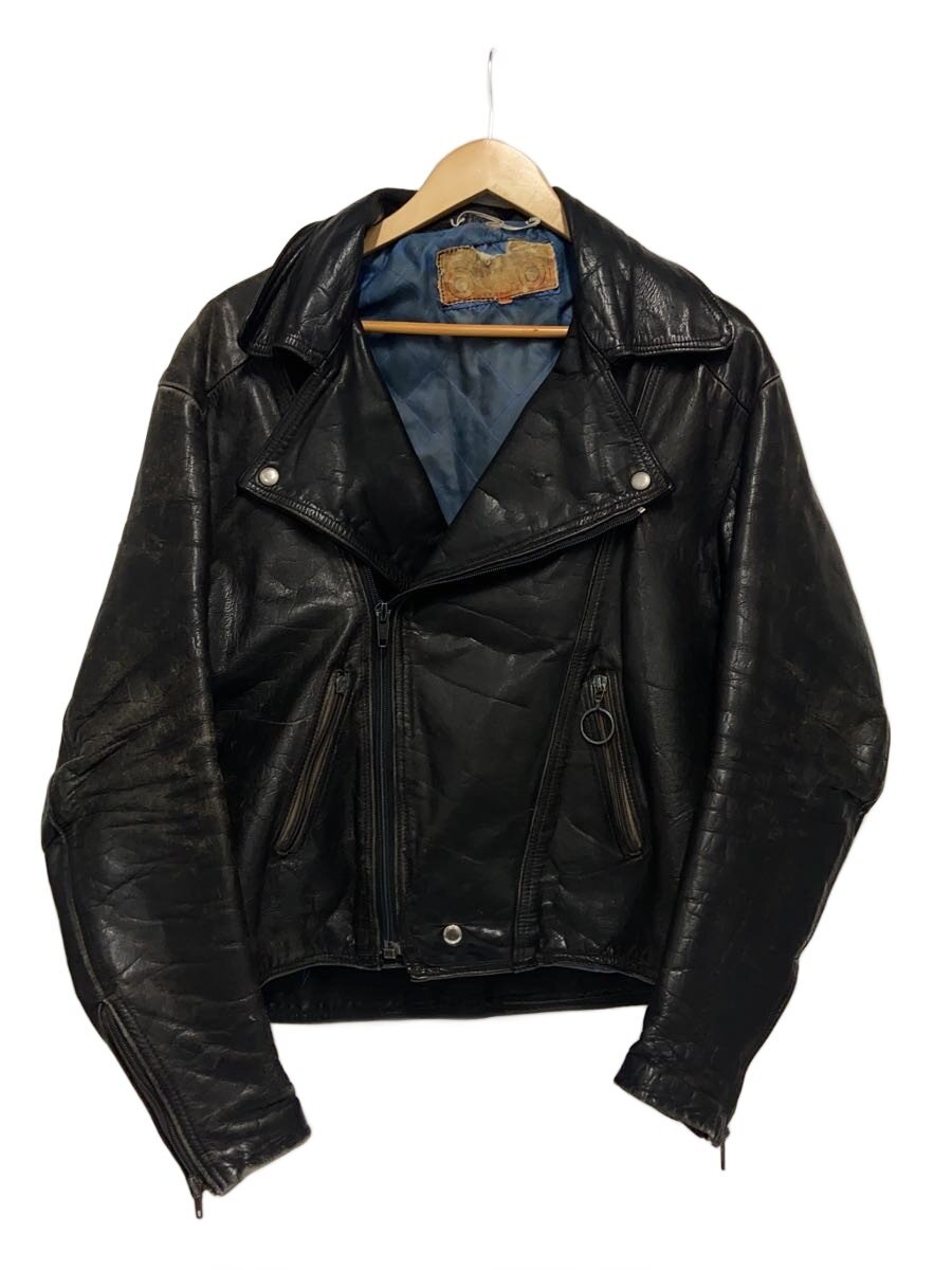 【中古】70s~80s/OPTIジッパー/イングランド製/ダブルライダースジャケット/レザー/BLK//【メンズウェア】|2nd STREET 店