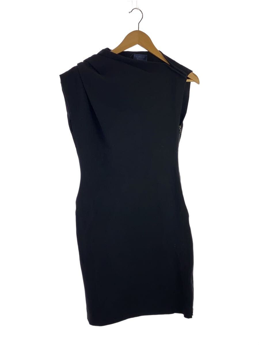 【中古】LANVIN◆ワンピース/38/--/BLK/W0 2010 2015 P7B/アシンメトリー/デザインワンピース//【レディースウェア】|2nd STREET 店